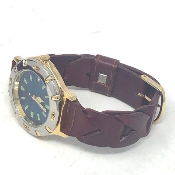 Sergio Valente braided Leather Band Watch - Picture 5 of 9